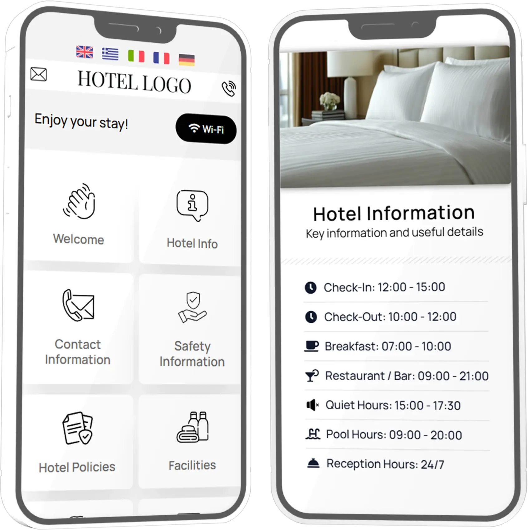 Elysium Demo dgapp hotel guest guide